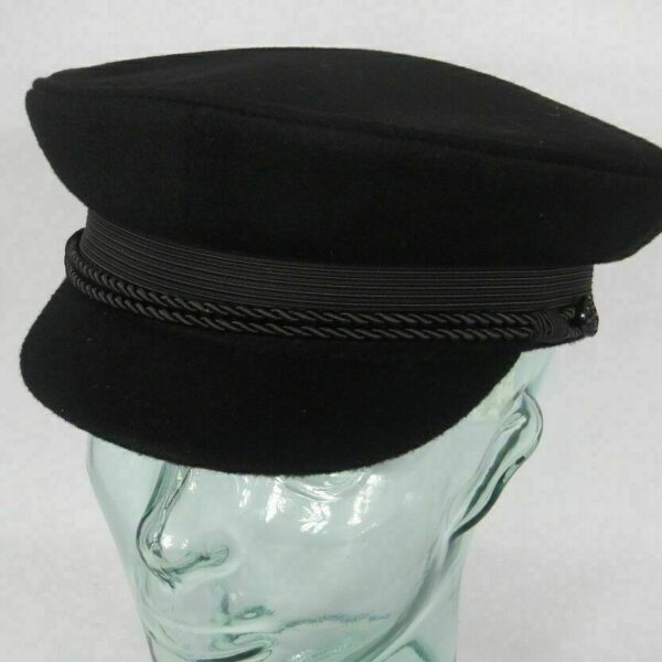 Balke ELBSEGLER Mütze Kapitänsmütze Seglermütze Schwarz Marinemütze Fischer NEU