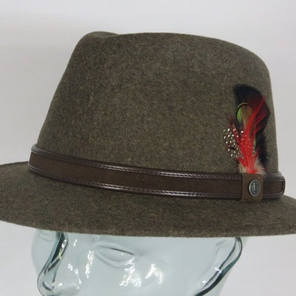 Bugatti Outdoorhut Trekkinghut knautschbar rollbar Filzhut Traveller braun