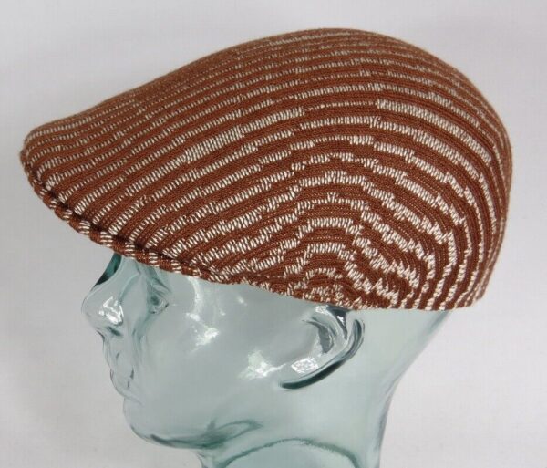 KANGOL CONTOUR Wave 507 Flatcap Ivy Cap Gatsby Schiebermütze Mahogany Cream NEU – Bild 2