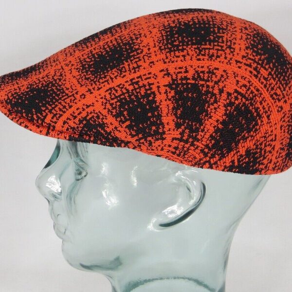 KANGOL Grunge Plaid 507 Flatcap Ivy Cap Golfcap Gatsby Schiebermütze cherry glow