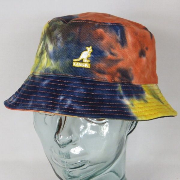 KANGOL Tie Dye Bucket Hat Fischerhut Schlapphut Stoffhut Hut Baumwolle NEU
