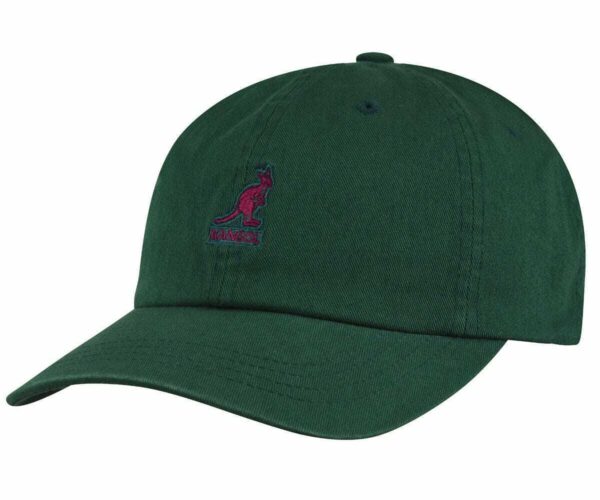KANGOL WASHED BASEBALL CAP Cotton Basecap Baumwolle Mütze grün Algae Sommer Neu