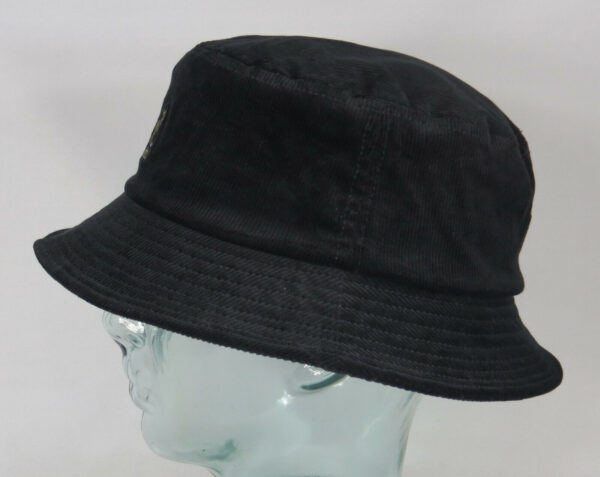 KANGOL Cord Bucket Hat Fischerhut Schlapphut Stoff Hut Baumwolle schwarz NEU – Bild 2