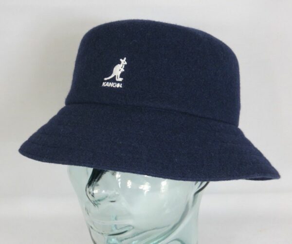 KANGOL Wool Lahinch Bucket Hat Fischerhut Schlapphut Hut blau Wollhut NEU