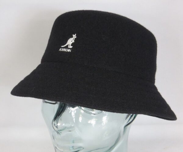 KANGOL Wool Lahinch Bucket Hat Fischerhut Schlapphut Hut schwarz Wollhut NEU