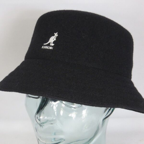 KANGOL Wool Lahinch Bucket Hat Fischerhut Schlapphut Hut schwarz Wollhut NEU
