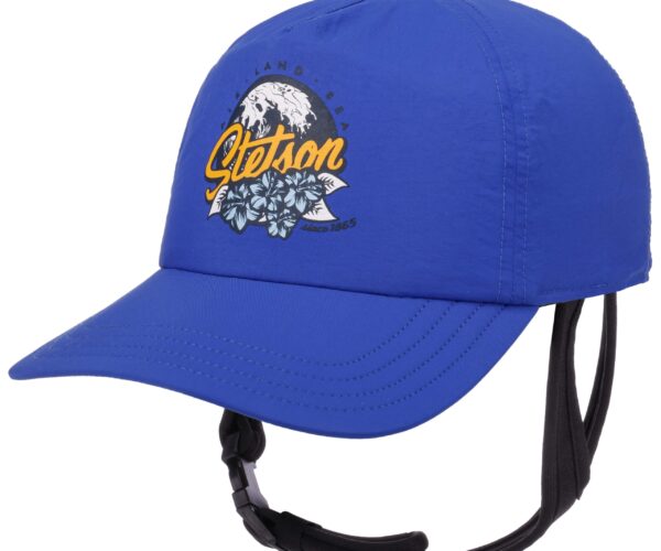 STETSON Baseball Surf Cap Fast Dry Sport Mütze Kappe mit Riemen blau Neu