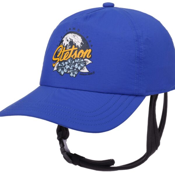 STETSON Baseball Surf Cap Fast Dry Sport Mütze Kappe mit Riemen blau Neu