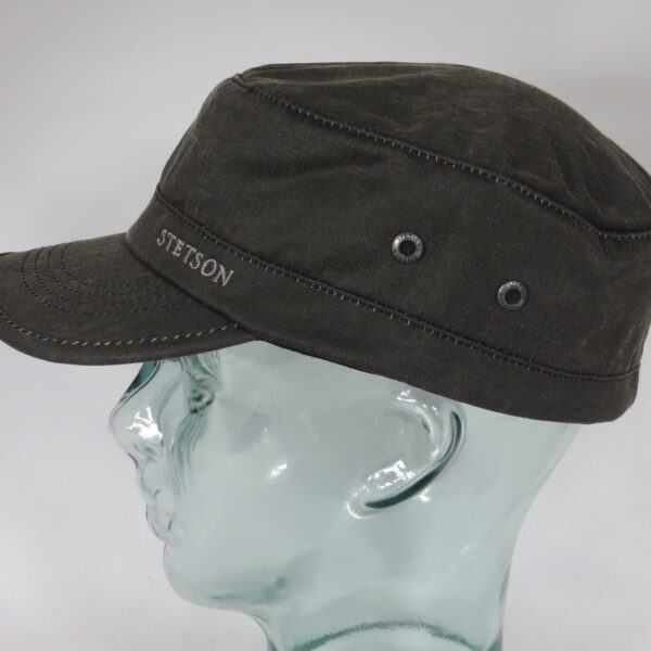 STETSON DATTO LINED gefüttert Armycap Kubacap Cap Mütze Wintermütze schwarz Neu
