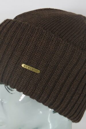 Stetson Strickmütze Northport Beanie Wollmütze braun Wintermütze Pull on cap Neu
