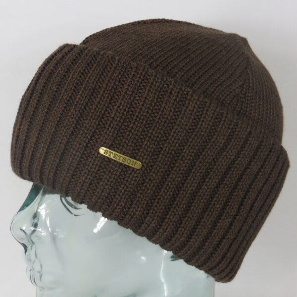 Stetson Strickmütze Northport Beanie Wollmütze braun Wintermütze Pull on cap Neu