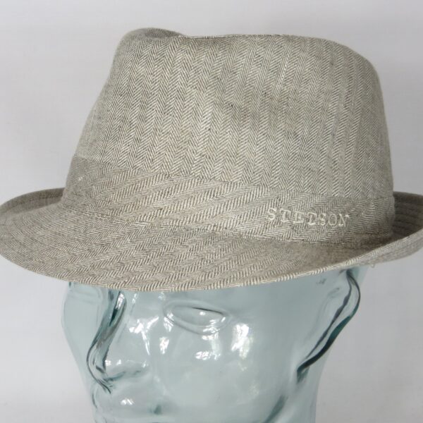 STETSON OSCEOLA TRILBY HUT Leinen Linen Hat Stoffhut Sommer beige NEU