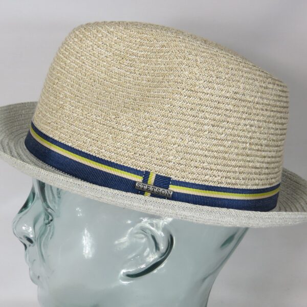 Stetston Player Hut Toyo Strohhut Pork Pie Trilby Hut Sommer Hat NEU