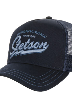Stetson Trucker Cap American Heritage Mesh Netz Kappe Mütze blau 7751171 NEU