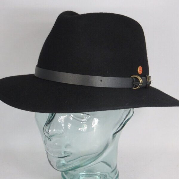 MAYSER Hut Georgia Trecking Outdoorhut schwarz Filzhut Wollfilz Traveller NEU