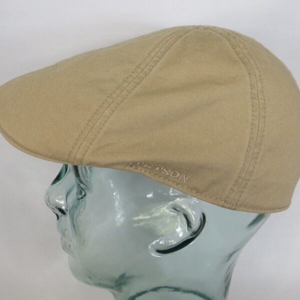 STETSON TEXAS Flatcap Mütze Ivy Cap Cotton Baumwolle Gatsby beige NEU
