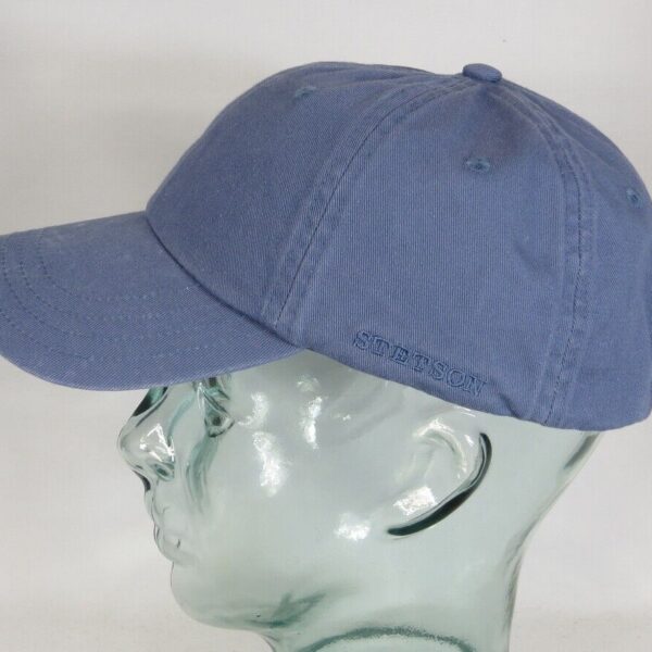 STETSON RECTOR Baseball Cap Basecap Kappe Mütze Baumwolle blau 25 Sun Guard NEU