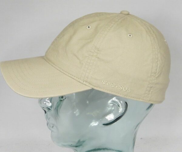 STETSON DUCOR Organic Cotton Basecap Sommer Mütze Kappe Cap beige UV Schutz NEU