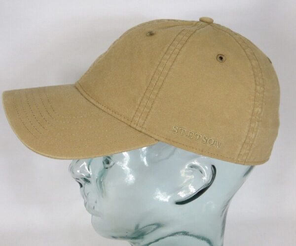 STETSON DUCOR Organic Cotton Basecap Sommer Mütze Kappe Cap UV Schutz beige NEU