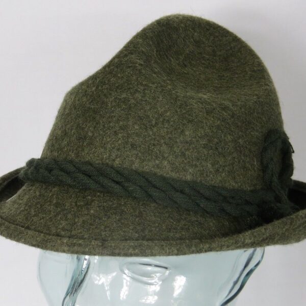 Faustmann Trachten Hut Dreispitz Bayern Tiroler Wander Wollfilz Grün Berghut Neu
