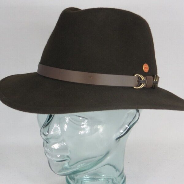 Mayser Hut Georgia Trecking Outdoorhut Filzhut Wollfilz braun Traveller Neu