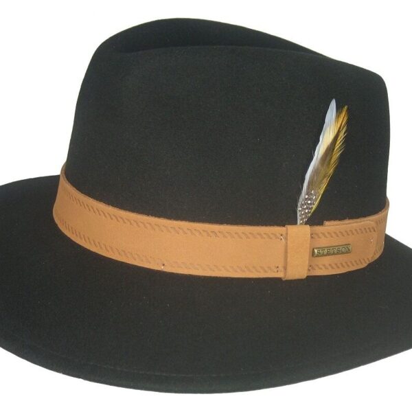 STETSON Masonville Outdoor Hut Trekking Wollfilz Vita Felt schwarz Hat NEU