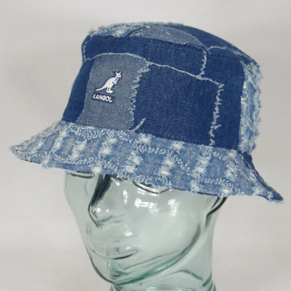 KANGOL DENIM MASHUP Bucket Hat Fischerhut Schlapphut Stoffhut Jeans Hut NEU