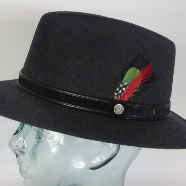 Bugatti Outdoorhut Trekkinghut knautschbar rollbar Filzhut Traveller grau