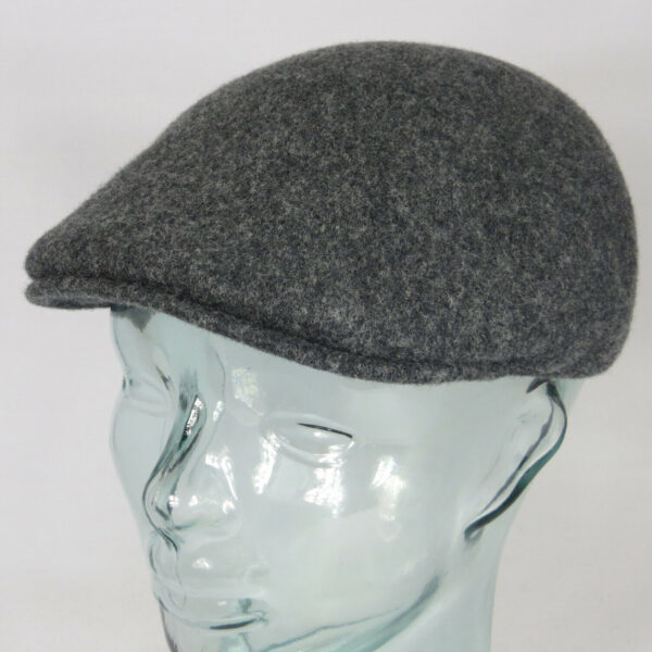 KANGOL Wool 507 SEAMLESS Flatcap Grau Wolle Mütze Cap Gatsby Schiebermütze NEU