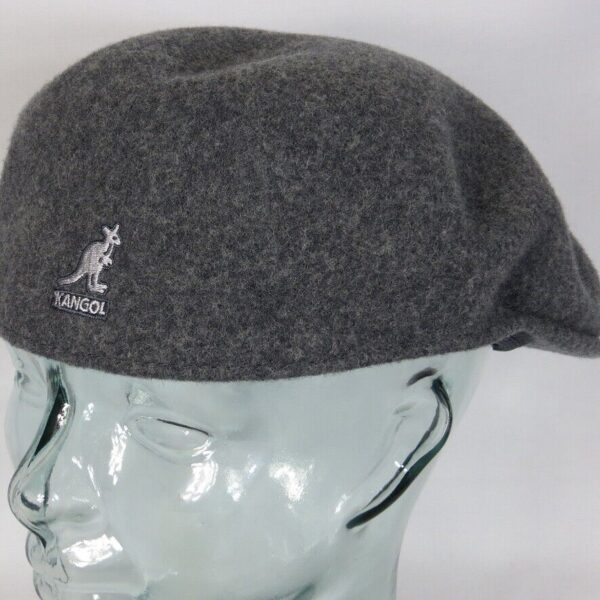 Kangol Wool 504 Flatcap Grau Wolle Mütze Cap Pepe Schiebermütze Kangolcap Neu