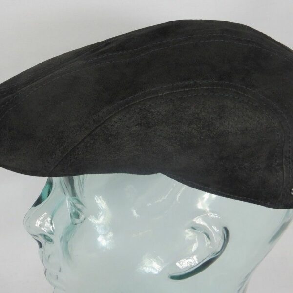 STETSON Madison Leder Flatcap Leather Ivy Cap schwarz Schieber Mütze NEU