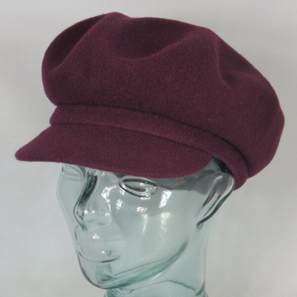 KANGOL WOOL SPITFIRE große Ballonmütze Schiebermütze weinrot Mütze Cap Neu