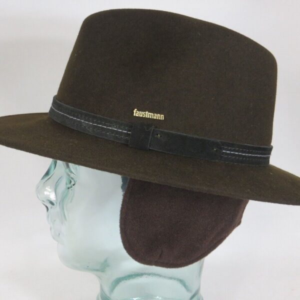 Faustmann Outdoorhut OUTBIRD mit Ohrenklappen Trecking Filz Traveller braun Neu