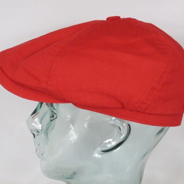 STETSON Brooklin 6-Panel Cap cotton Flatcap Schieber Mütze rot NEU