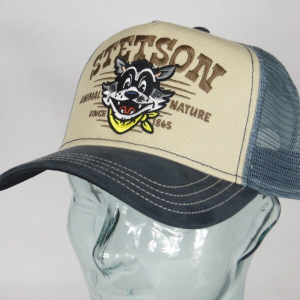 STETSON Trucker Cap Mesh Netz Kappe BASECAP SNAPBACK Animal Nature 7756113 NEU