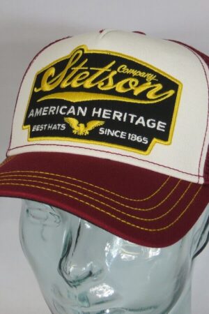 STETSON Trucker Cap Mesh Netz Kappe BASECAP SNAPBACK Mütze rot 7751103 NEU