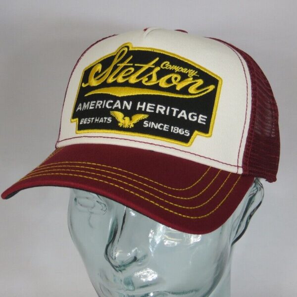 STETSON Trucker Cap Mesh Netz Kappe BASECAP SNAPBACK Mütze rot 7751103 NEU