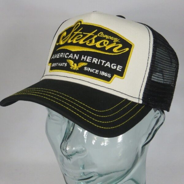 STETSON Trucker Cap Mesh Netz Kappe BASECAP SNAPBACK Mütze schwarz 7751103 NEU