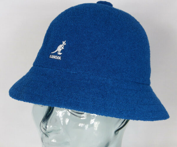 KANGOL BERMUDA CASUAL Bucket Hat Bobby blau Sommer Frottee Hut Cap Mykonos blue NEU