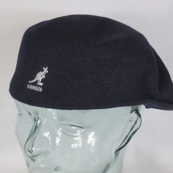 KANGOL WOOL 504 Flatcap Blau Wolle Mütze Cap Pepe Schiebermütze Kangolcap Neu