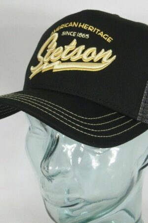 STETSON Trucker Cap Mesh Netz Kappe American Heritage Mütze schwarz 7751171 NEU