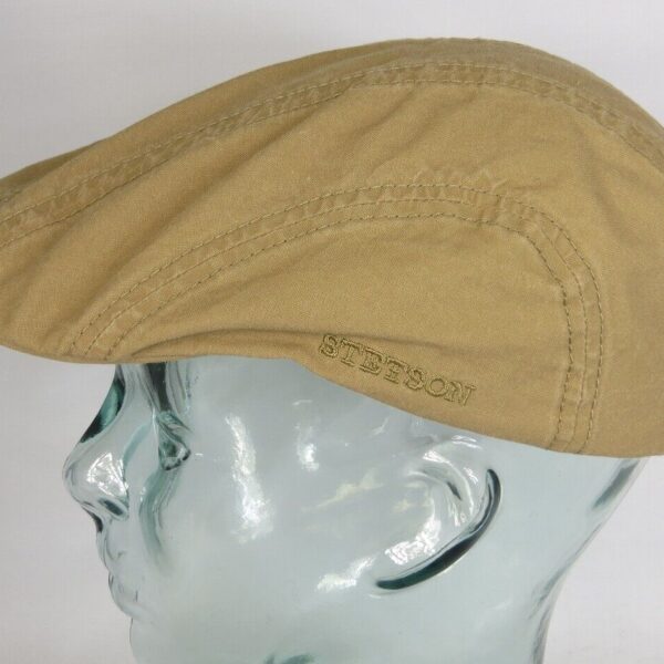 STETSON MADISON Organic Cotton Flatcap Ivy Cap Mütze Baumwolle beige NEU