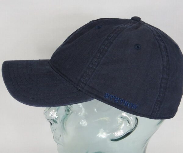 STETSON DUCOR Organic Cotton Basecap Sommer Mütze Kappe Cap blau UV Schutz NEU