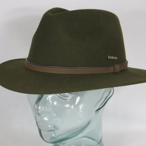 Faustmann Outdoorhut Jagdhut OUTLEAF oliv Traveller Filzhut Wollfilz Forst Neu