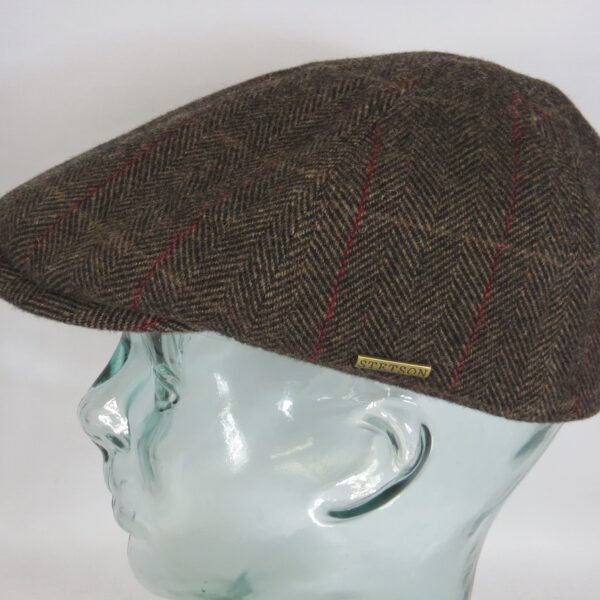 STETSON HIKO Wool Flatcap Mütze Ivy Cap Wintermütze Gatsby braun Neu