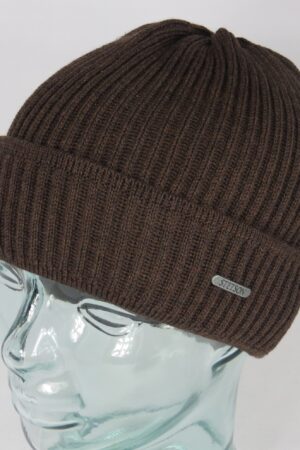 Stetson Strickmütze Parkman Beanie Mütze Wollmütze Wintermütze Braun Neu