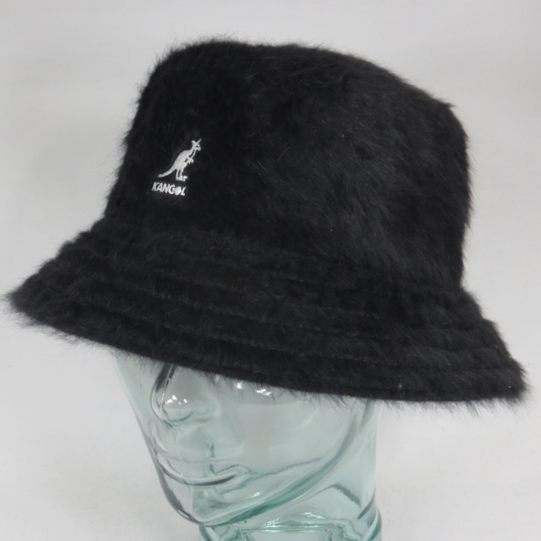 KANGOL FURGORA Bucket Hat Angora Hut Fischerhut Schlapphut schwarz Cap NEU