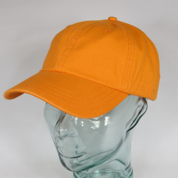 STETSON RECTOR Baseball Cap Mütze orange Basecap Kappe Baumwolle Sun Guard Neu