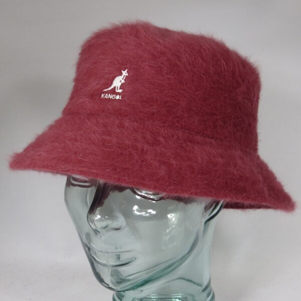 KANGOL FURGORA Bucket Hat Angora Hut Fischerhut Schlapphut cranberry Cap NEU