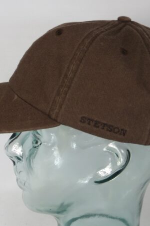 Stetson Rector Baseball Cap Basecap Kappe Mütze braun Baumwolle Sun Guard NEU
